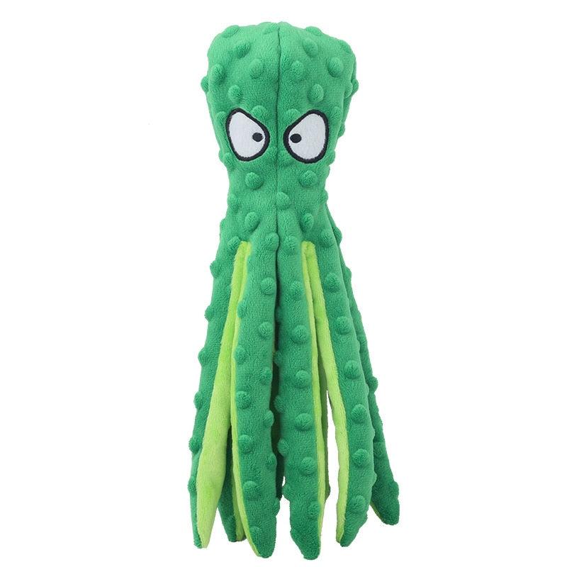 8 Legs Octopus Soft Stuffed Plush Dog Toys Outdoor Play Interactive Squeaky Dogs Toy Sounder Sounding Paper Chew Tooth toy - Image #6